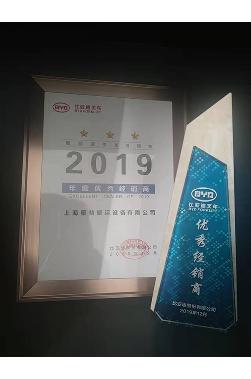 玉环市比亚迪2019优秀经销商